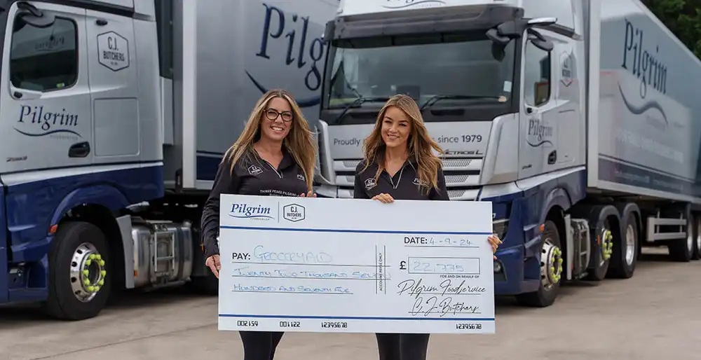 Pilgrim-age raises Over £22,000 for GroceryAid